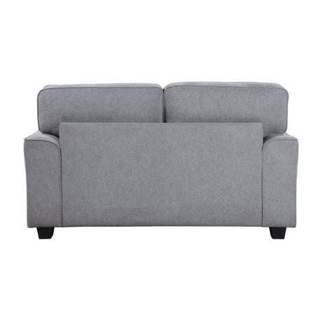Bradford Gray Loveseat by Homelegance at Eve Furniture