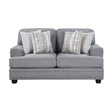Bradford Gray Loveseat by Homelegance at Eve Furniture