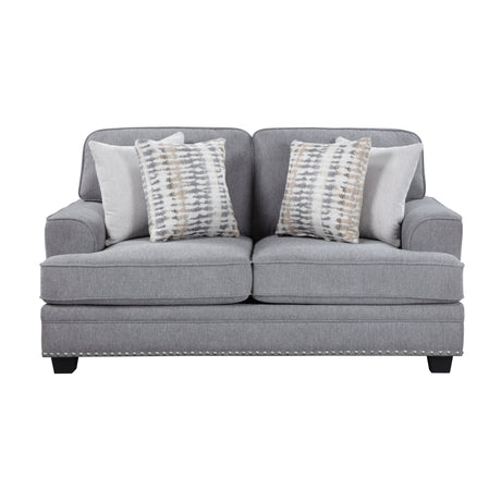 Bradford Gray Loveseat by Homelegance at Eve Furniture
