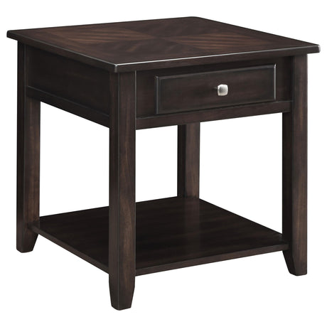 Bradford Walnut 2-Piece Lift Top Coffee and End Table Set by Coaster at Eve Furniture