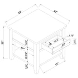 Bradford Walnut 3-Piece Lift Top Coffee and End Table Set by Coaster at Eve Furniture