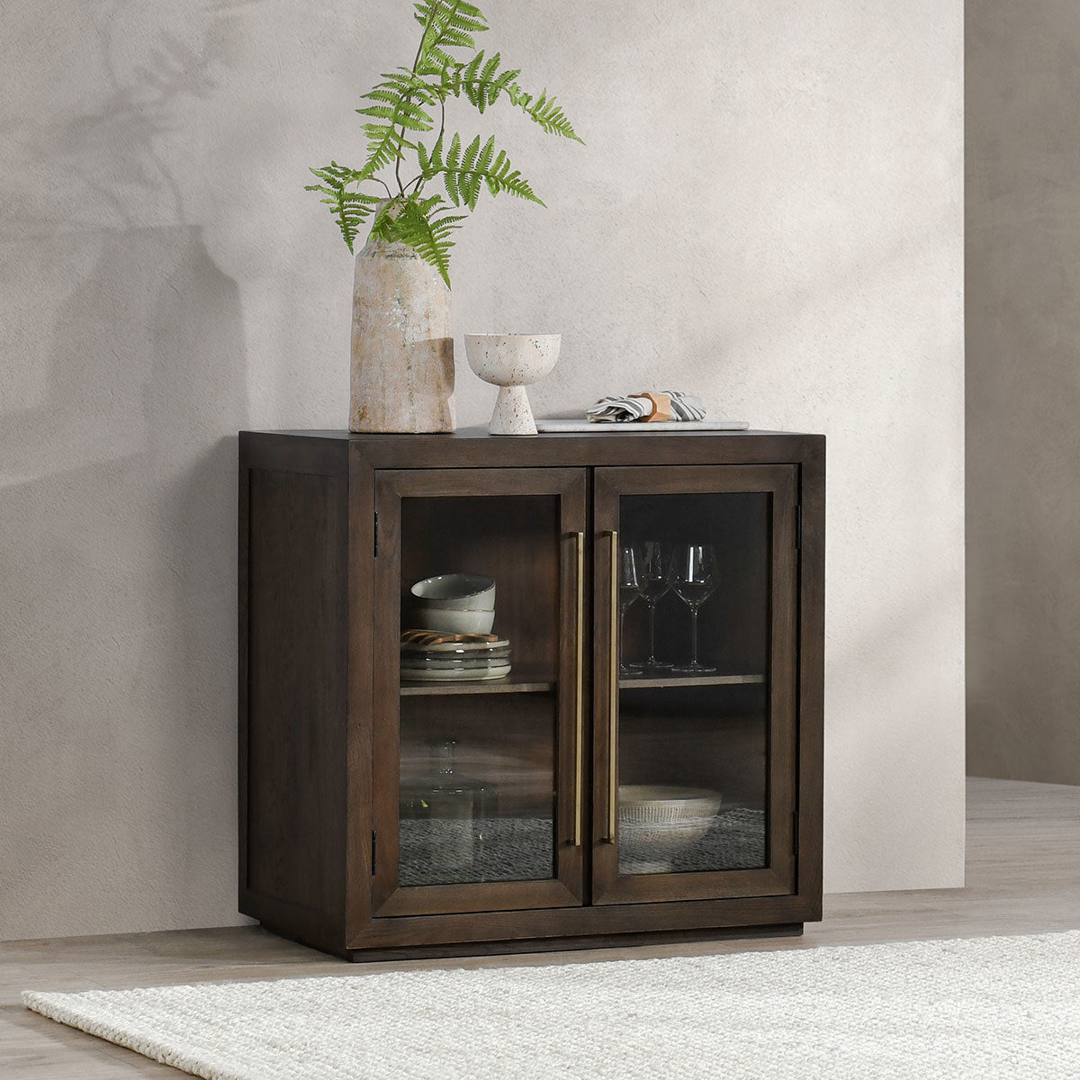 Bradley 2 Door Cabinet - Landmark Brown by Classic Home at Eve Furniture