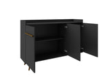 Bradley 53.54 Buffet Stand in Black by Manhattan Comfort at Eve Furniture