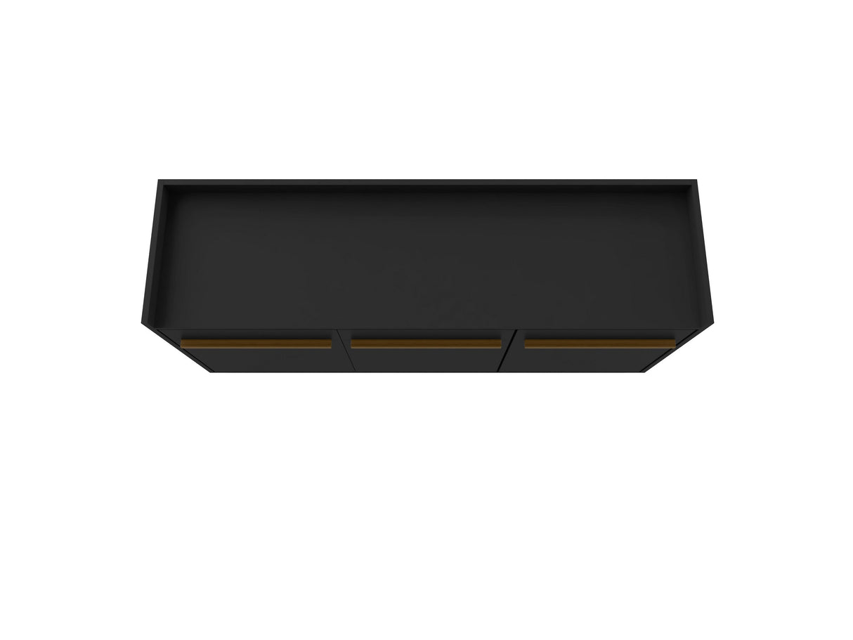 Bradley 53.54 Buffet Stand in Black by Manhattan Comfort at Eve Furniture
