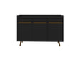 Bradley 53.54 Buffet Stand in Black by Manhattan Comfort at Eve Furniture