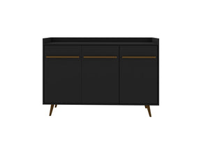 Bradley 53.54 Buffet Stand in Black by Manhattan Comfort at Eve Furniture