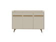 Bradley 53.54 Buffet Stand in Off White by Manhattan Comfort at Eve Furniture
