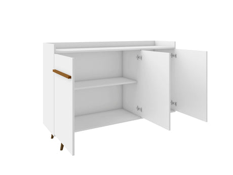 Bradley 53.54 Buffet Stand in White by Manhattan Comfort at Eve Furniture