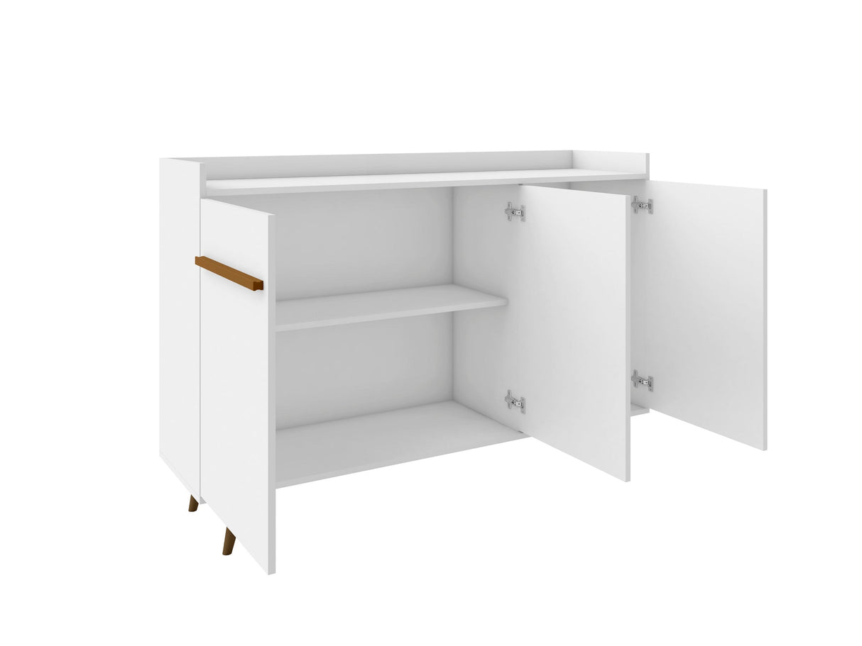 Bradley 53.54 Buffet Stand in White by Manhattan Comfort at Eve Furniture