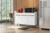 Bradley 53.54 Buffet Stand in White by Manhattan Comfort at Eve Furniture