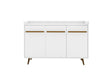 Bradley 53.54 Buffet Stand in White by Manhattan Comfort at Eve Furniture