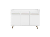 Bradley 53.54 Buffet Stand in White by Manhattan Comfort at Eve Furniture
