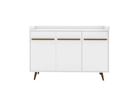 Bradley 53.54 Buffet Stand in White by Manhattan Comfort at Eve Furniture