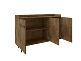Bradley 53.54 Stand Buffet in Rustic Brown by Manhattan Comfort at Eve Furniture
