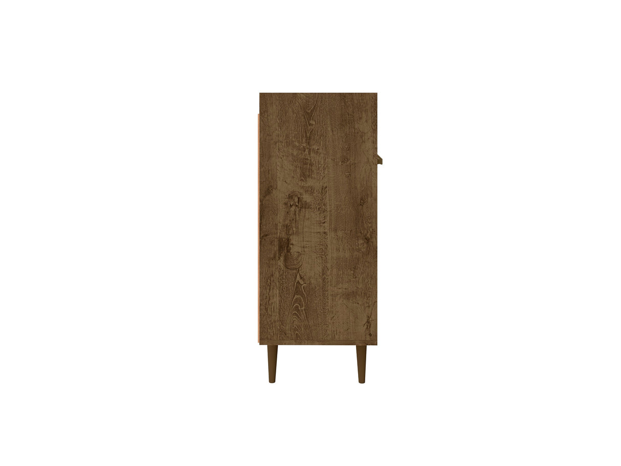 Bradley 53.54 Stand Buffet in Rustic Brown by Manhattan Comfort at Eve Furniture