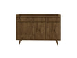 Bradley 53.54 Stand Buffet in Rustic Brown by Manhattan Comfort at Eve Furniture