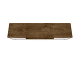 Bradley 62.99 TV Stand in Rustic Brown and White by Manhattan Comfort at Eve Furniture