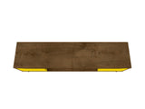 Bradley 62.99 TV Stand in Rustic Brown and Yellow by Manhattan Comfort at Eve Furniture