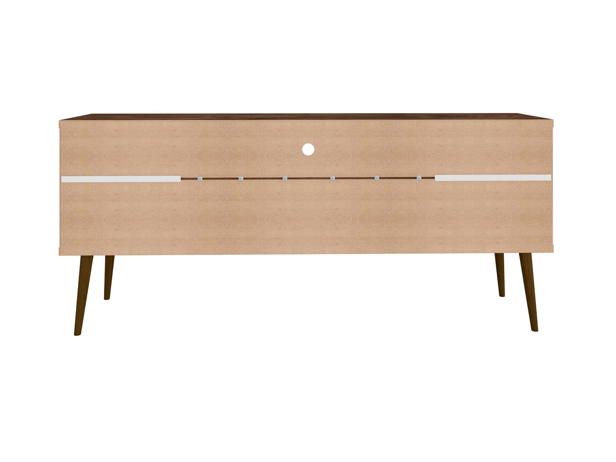 Bradley 62.99 TV Stand in Rustic Brown by Manhattan Comfort at Eve Furniture