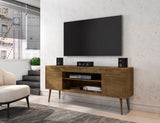Bradley 62.99 TV Stand in Rustic Brown by Manhattan Comfort at Eve Furniture