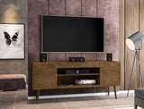 Bradley 62.99 TV Stand in Rustic Brown by Manhattan Comfort at Eve Furniture