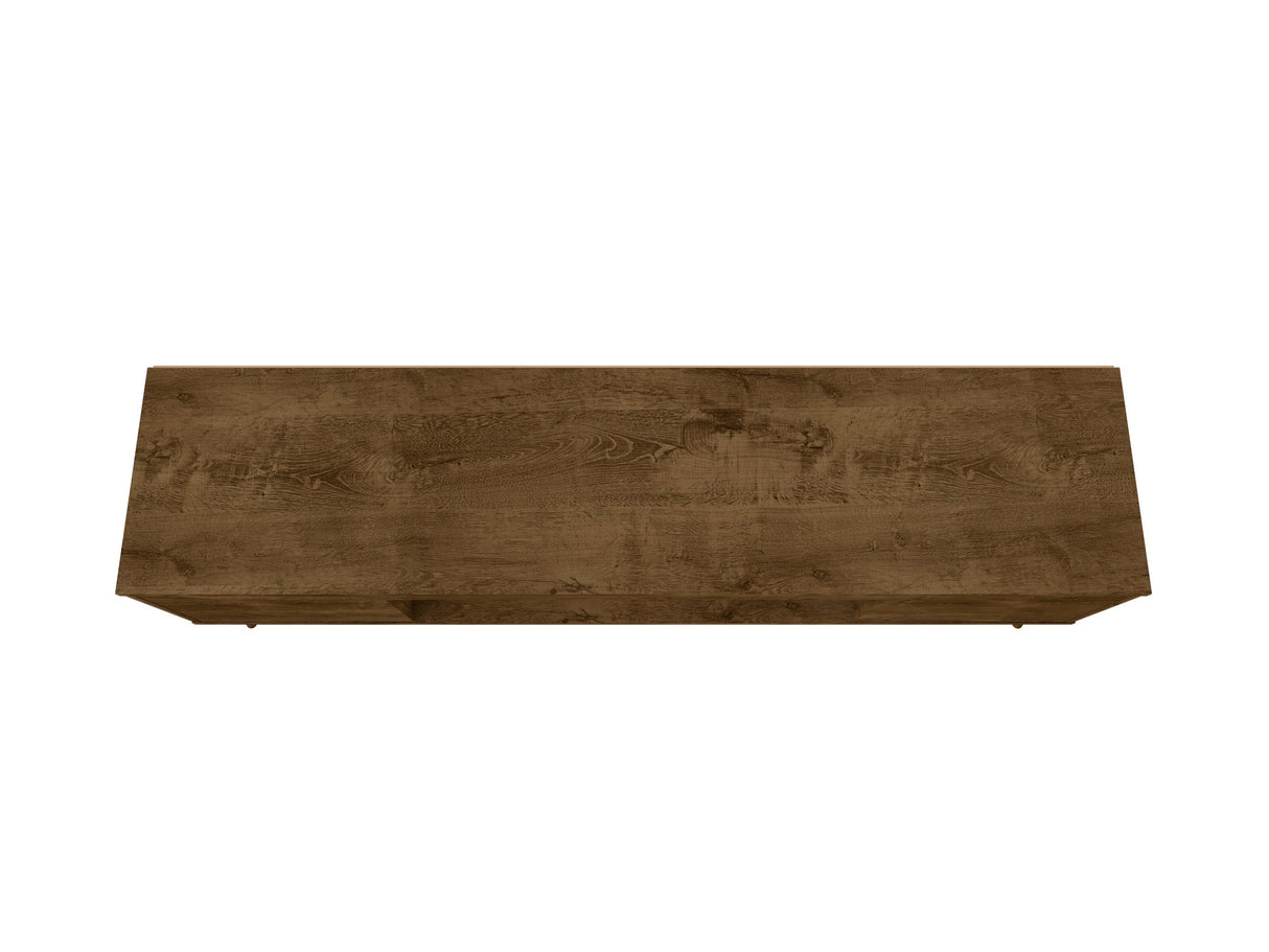 Bradley 62.99 TV Stand in Rustic Brown by Manhattan Comfort at Eve Furniture