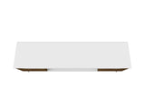 Bradley 62.99 TV Stand in White and Rustic Brown by Manhattan Comfort at Eve Furniture
