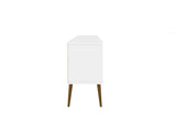 Bradley 62.99 TV Stand in White by Manhattan Comfort at Eve Furniture