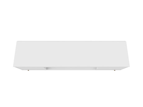 Bradley 62.99 TV Stand in White by Manhattan Comfort at Eve Furniture