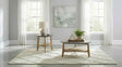Bradley Grey/Natural 2-Piece Round SmartTop Coffee Table Set by Coaster at Eve Furniture