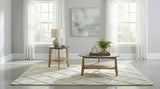 Bradley Grey/Natural 2-Piece Round SmartTop Coffee Table Set by Coaster at Eve Furniture