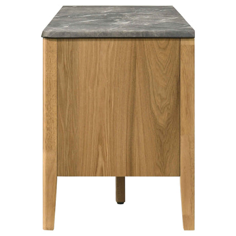 Bradley Grey/Natural 63-inch 2-Door SmartTop TV Stand by Coaster at Eve Furniture