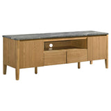 Bradley Grey/Natural 63-inch 2-Door SmartTop TV Stand by Coaster at Eve Furniture