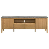 Bradley Grey/Natural 63-inch 2-Door SmartTop TV Stand by Coaster at Eve Furniture