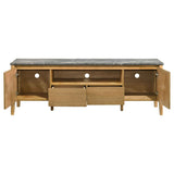 Bradley Grey/Natural 63-inch 2-Door SmartTop TV Stand by Coaster at Eve Furniture