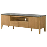 Bradley Grey/Natural 63-inch 2-Door SmartTop TV Stand by Coaster at Eve Furniture