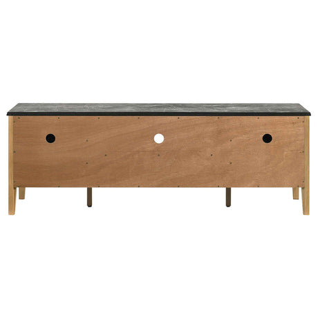 Bradley Grey/Natural 63-inch 2-Door SmartTop TV Stand by Coaster at Eve Furniture