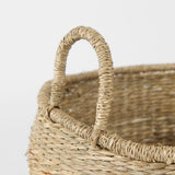 Bradley (Set of 2) Light Brown W/Striped Seagrass Basket W/ Handles by Mercana at Eve Furniture