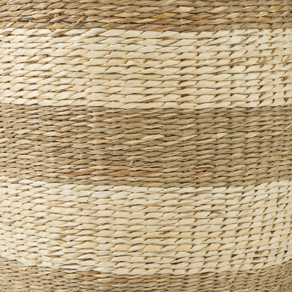 Bradley (Set of 2) Light Brown W/Striped Seagrass Basket W/ Handles by Mercana at Eve Furniture