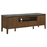 Bradley Smokey Grey/Brown 63-inch 2-Door SmartTop TV Stand by Coaster at Eve Furniture