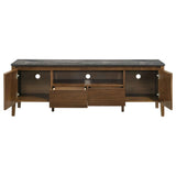 Bradley Smokey Grey/Brown 63-inch 2-Door SmartTop TV Stand by Coaster at Eve Furniture