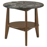 Bradley Smokey Grey/Dark Brown 2-Piece Round SmartTop Coffee Table Set by Coaster at Eve Furniture