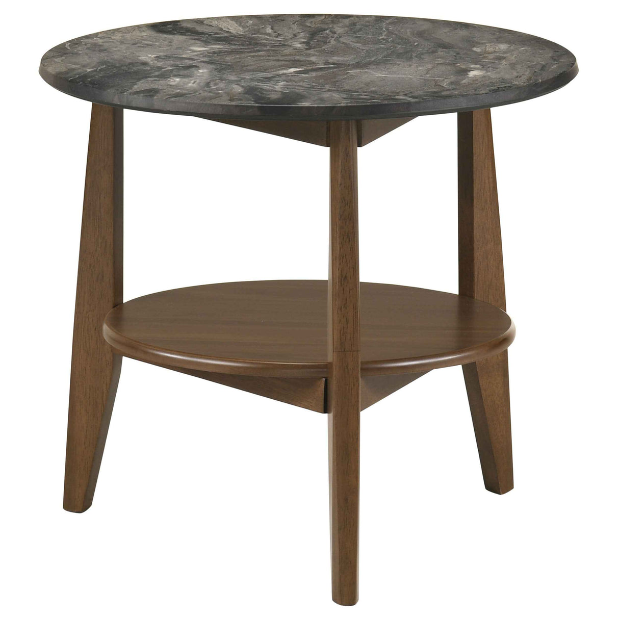 Bradley Smokey Grey/Dark Brown 3-Piece Round SmartTop Coffee Table Set by Coaster at Eve Furniture
