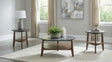 Bradley Smokey Grey/Dark Brown 3-Piece Round SmartTop Coffee Table Set by Coaster at Eve Furniture