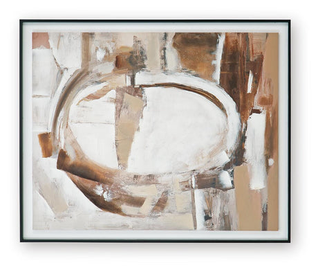 Bradlow Brown & White & Black Wall Art by Ashley at Eve Furniture