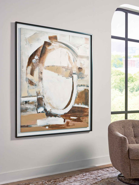 Bradlow Brown & White & Black Wall Art by Ashley at Eve Furniture