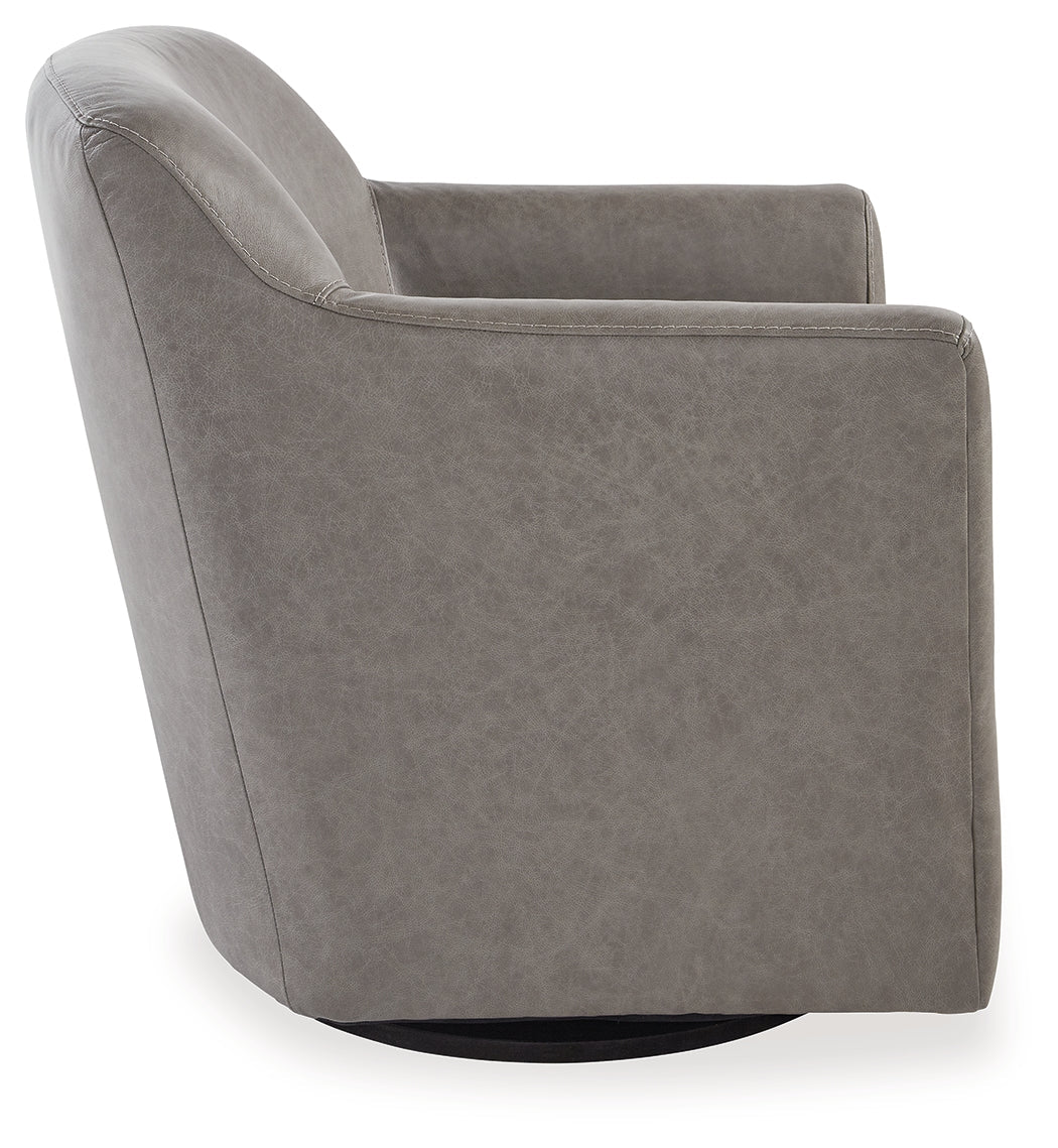 Bradney Fossil Swivel Accent Chair