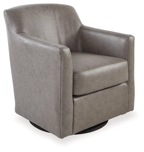 Bradney Fossil Swivel Accent Chair by Ashley at Eve Furniture