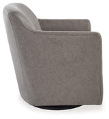 Bradney Fossil Swivel Accent Chair by Ashley at Eve Furniture