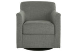 Bradney Smoke Swivel Accent Chair by Ashley at Eve Furniture